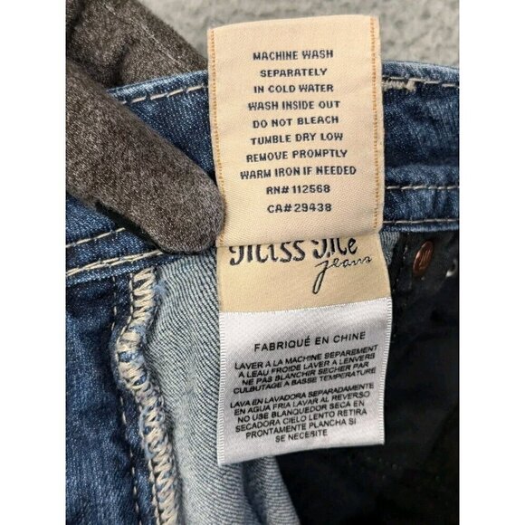 Miss Me Jean Shorts Women 28 Denim Stretch Colorful Sequins Cutoff Flap Pocket - Picture 14 of 16